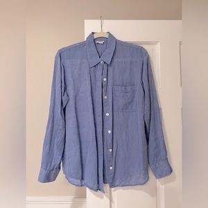 Club Monaco blue, light cotton shirt size medium
